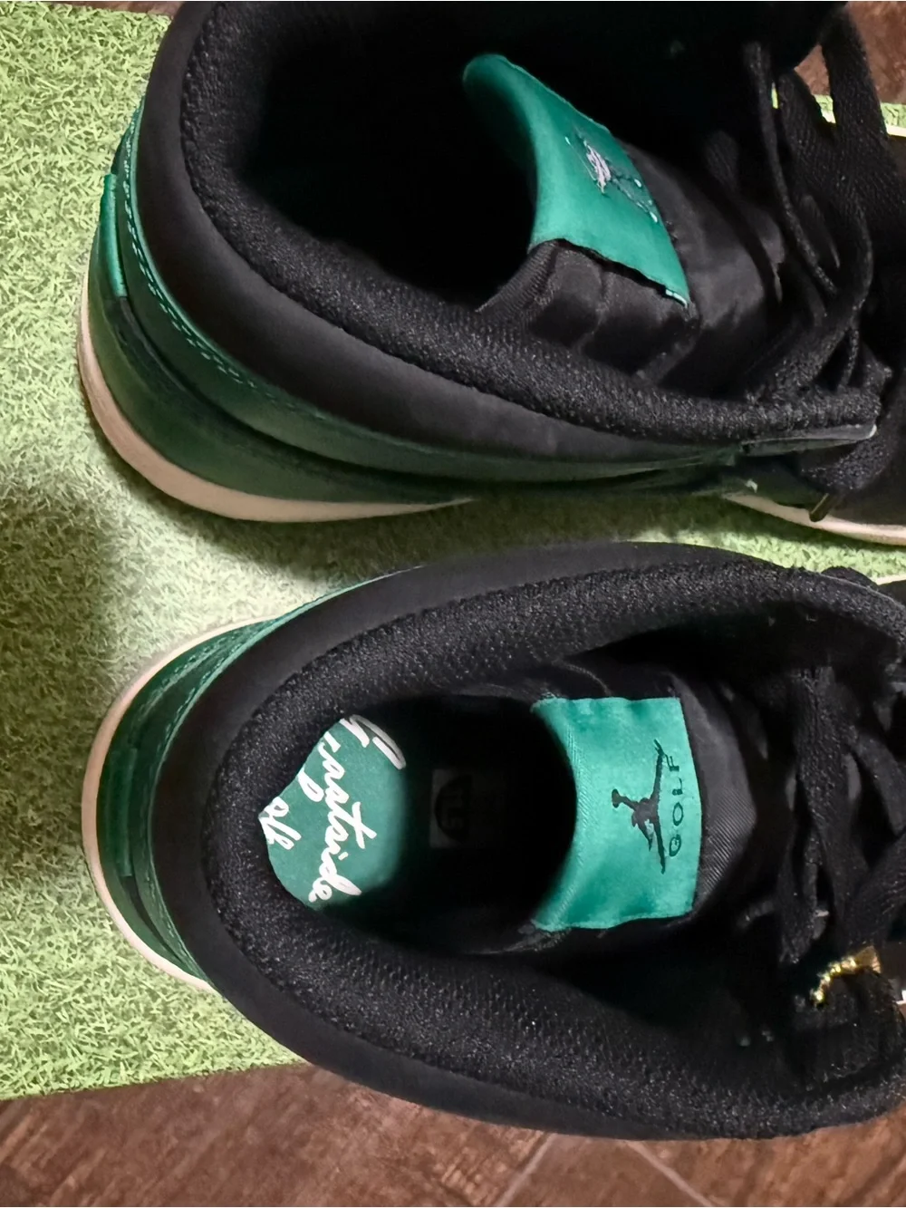 Air Jordan 1 High G NRG, men’s 11.5, black/malachite-metallic gold golf shoes Air Jordan 1 High G NRG, men main image 2